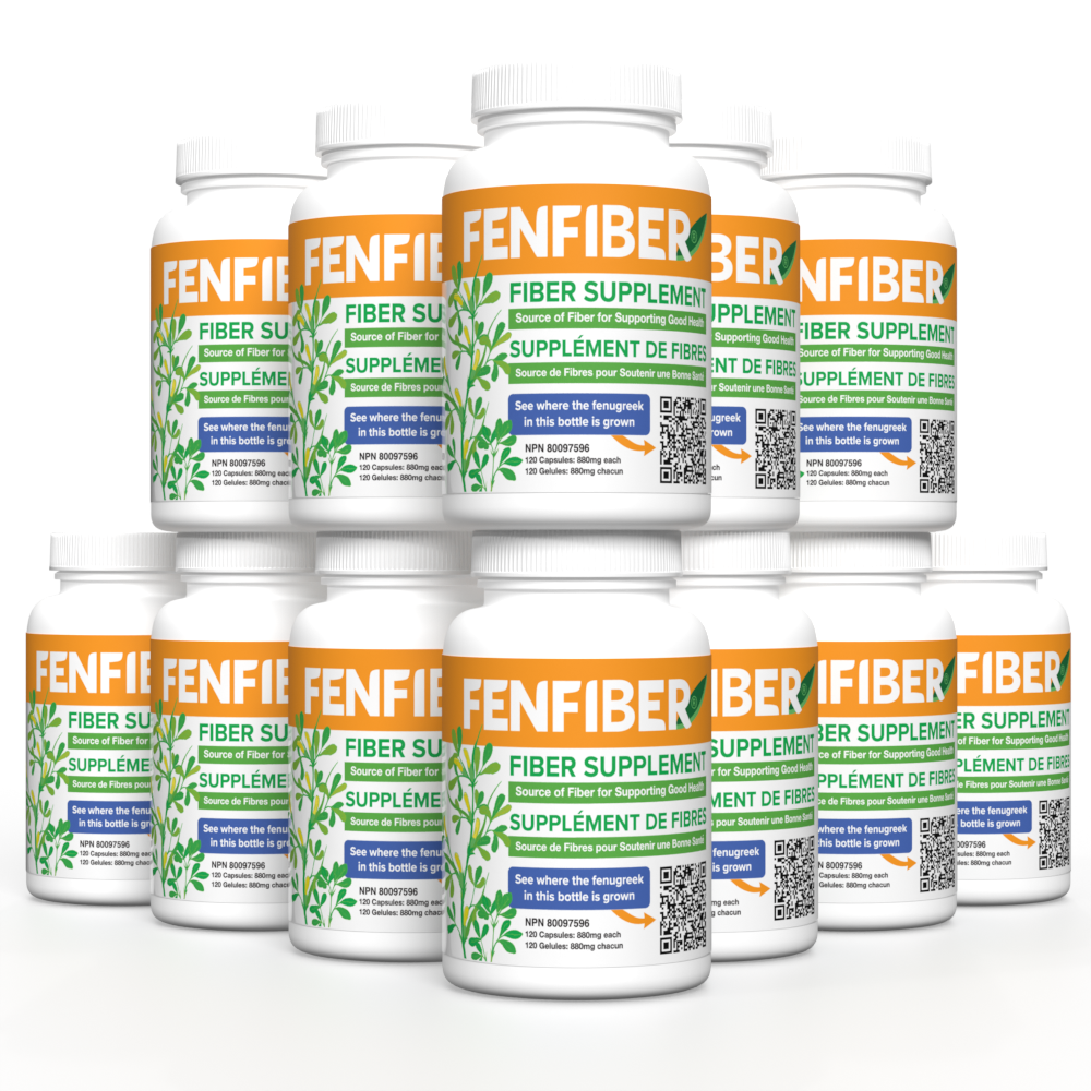 Fenfiber Fenugreek Supplement | 12 Fenfiber Bottles
