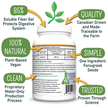 Fiber supplement benefits are natural fenugreek seed, clean, and trusted soluble fiber source.
